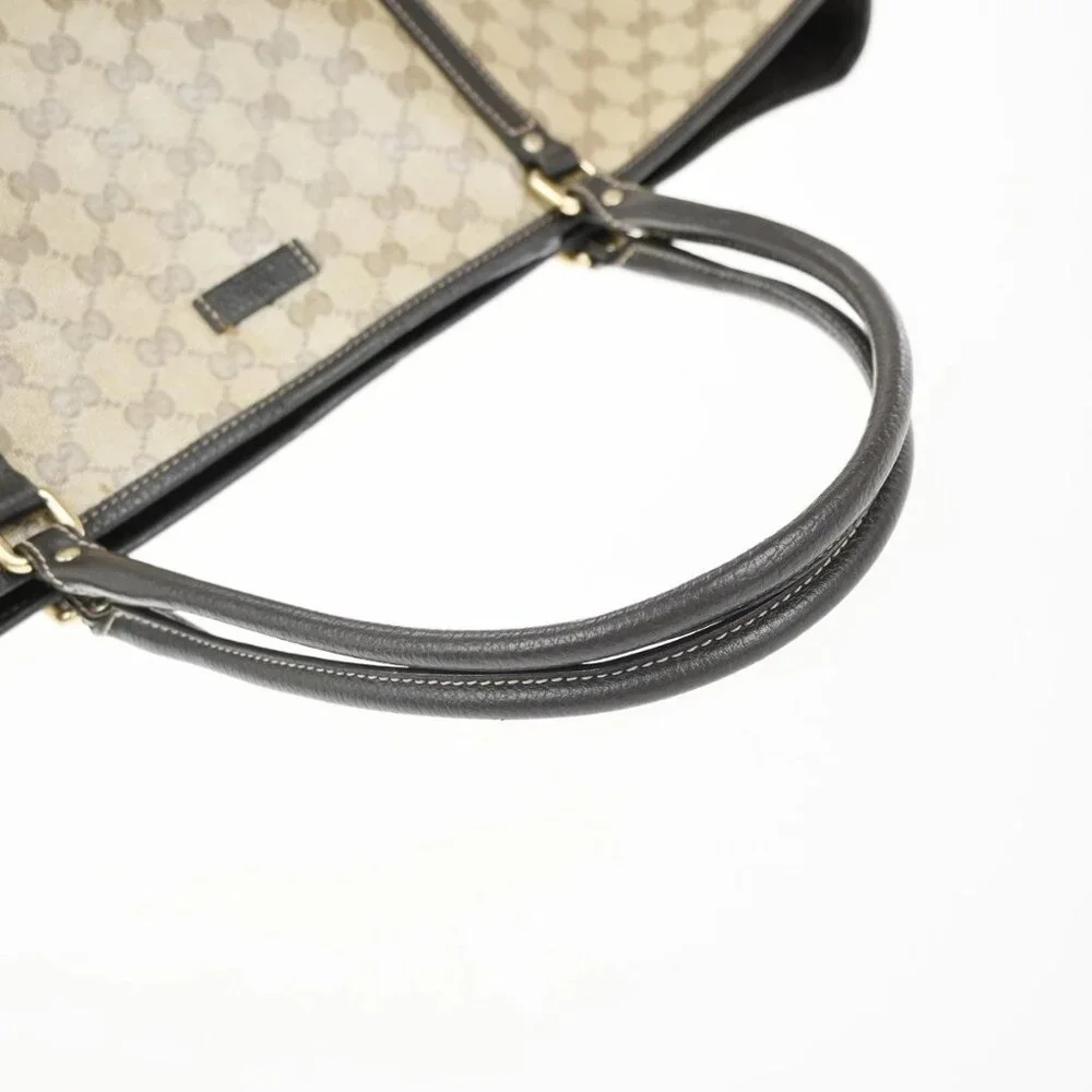 GUCCI GG Pattern Crystal Shoulder Tote Bag Coating Canvas Leather Brown 87EG286 - Picture 7 of 15